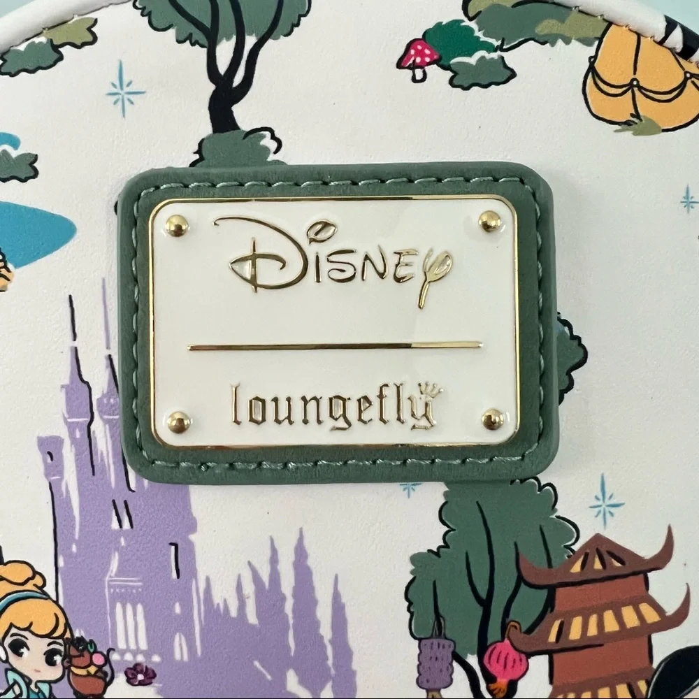 Loungefly Disney Princess Landscape White Mini Backpack‎